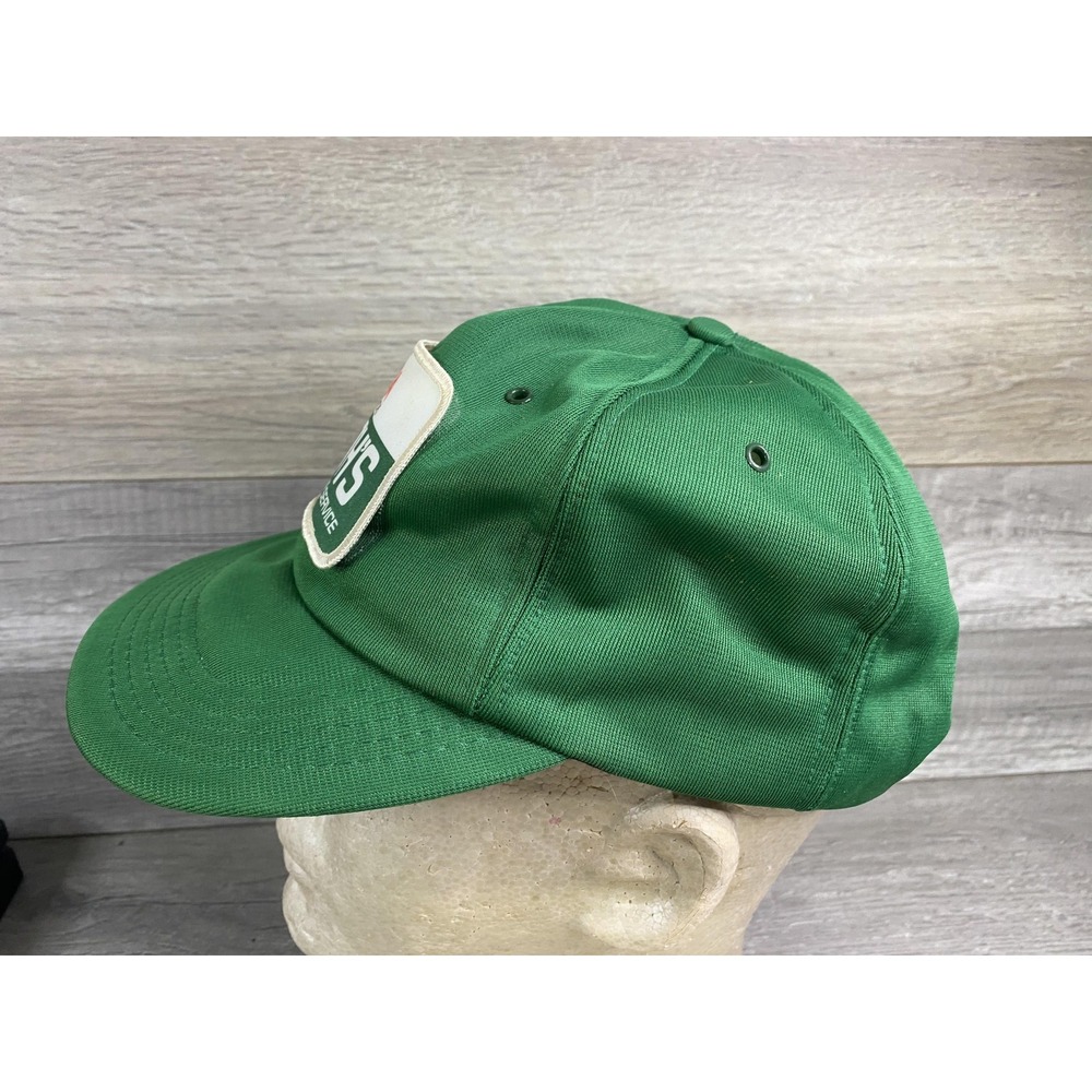 Vintage Smith's ARA Services Hat Cap Snap Back One Size Green Promo Mens 80s - Picture 3 of 8